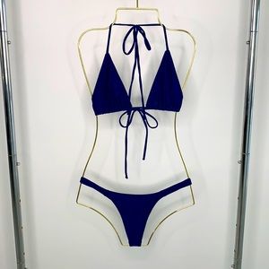Croqueta Brazilian thong bikini. Royal blue.